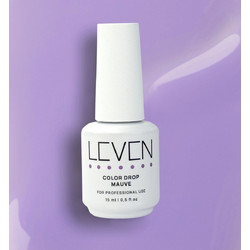 Leven Color Drop Mauve Top Coat Ημιμόνιμο Βερνίκι Νυχιών 15ml