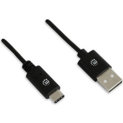 Manhattan ICOC MUSB20-CMAM30 USB-A to USB-C Black