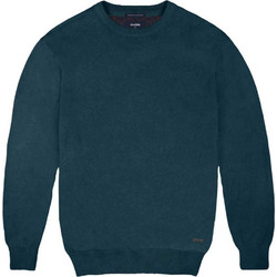 Double Ανδρική Πλεκτή Μπλούζα Πετρόλ KNIT-63