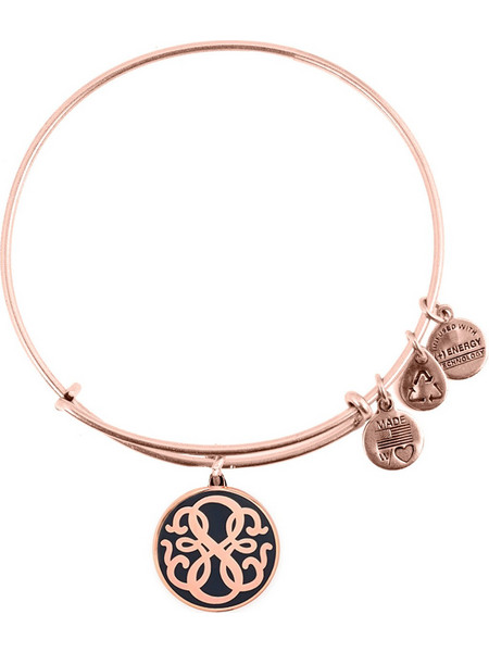 Alex and Ani Γυναικείο Βραχιόλι Βέργα Ροζ Χρυσό A15EB53SR
