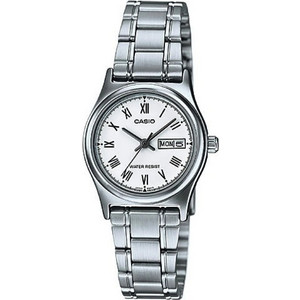 Casio Γυναικείο Ρολόι με Ασημί Μεταλλικό Μπρασελέ LTP-V006D-7B