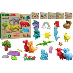Globo Morbi Dough Natural Σετ Πλαστελίνη με Καλούπια 429012