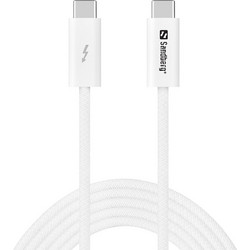 Sandberg Braided USB-C to USB-C 240W 3m White 136-57