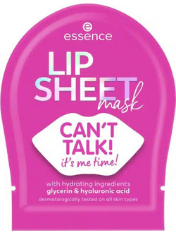 Essence Sheet Μάσκα Χειλιών για Ενυδάτωση με Υαλουρονικό 1τμχ