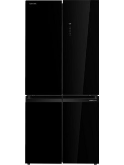 Toshiba GR-RF677WI-PGJ22 Ψυγείο Ντουλάπα 515lt Full No Frost Υ189.8xΠ83.3xΒ65.3cm Μαύρο