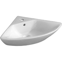 Inter Ceramic Επικαθήμενος Νιπτήρας Μπάνιου Γωνιακός Πορσελάνης 30x30cm Λευκός ΙCC4545
