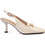 Versace 19V69 Γόβες Slingback Λουστρίνι με Λεπτό Χαμηλό Τακούνι Λευκές AM4C225-832