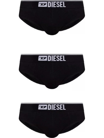 Diesel Ανδρικά Σλιπ Βαμβακερά Μαύρα 3Pack 00SH050GDAC-E4101