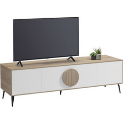 HomeMarkt Έπιπλο Τηλεόρασης Μοριοσανίδα Sonoma Μ180xΠ35.5xΥ51cm Savore HM18370.11