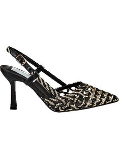 Elenross Γόβες Slingback με Λεπτό Ψηλό Τακούνι Μαύρες GS09720W