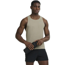 Saucony Stopwatch Singlet Ανδρικό Αθλητικό T-Shirt Μπεζ SAM800375-SAGH