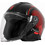 Str Avio Black Red Κράνος Μηχανής Jet