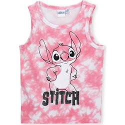Original Marines Lilo & Stitch Παιδικό T-Shirt Αμάνικο Ροζ DGPV3276F