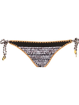 Banana Moon Bikini Slip Μαύρο Λευκό BLIKA-KLOKOA-LFO01