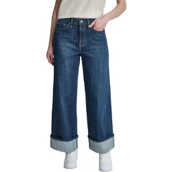 DKNY Ψηλόμεσο Γυναικείο Τζιν Παντελόνι Relaxed Εφαρμογή Μπλε DJ6M4254-QNP