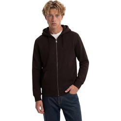 Superdry Ανδρική Ζακέτα Φούτερ με Κουκούλα και Φερμουάρ Μπορντό M2014703A-M8F