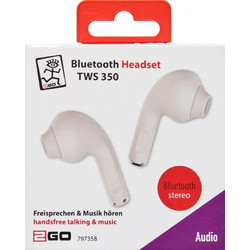 2GO TWS 350 Ακουστικά Bluetooth In Ear White