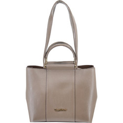 Leather 100 Γυναικεία Τσάντα Χειρός Δερμάτινη Ανθρακί 44S-BAG-0238-213