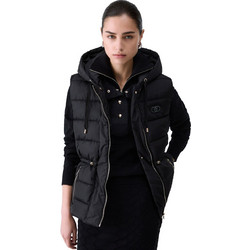 Liu Jo Αμάνικο Γυναικείο Μπουφάν Puffer Μακρύ Μαύρο TF6120TS62A-22222