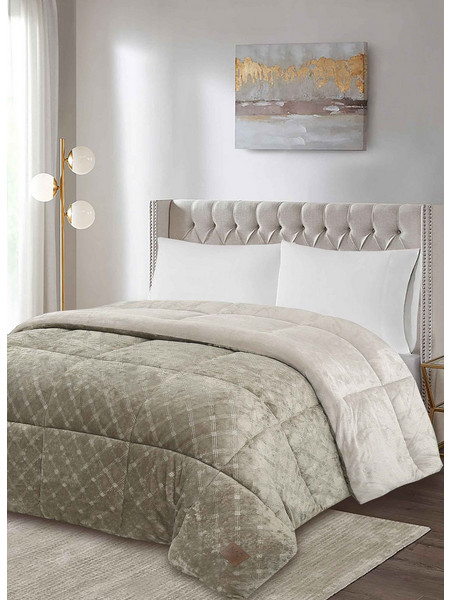MADI Κουβερτοπάπλωμα Υπέρδιπλο 220x240 Embor Taupe 22047-01