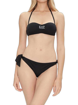 EA7 Bikini Set Strapless Μαύρο 7W000319-UC001