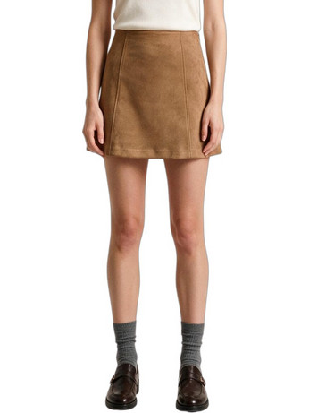 Vero Moda Μίνι Φούστα Υφασμάτινη Ψηλόμεση Ταμπά 10348309