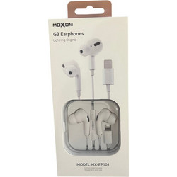 Moxom MX-EP101 Handsfree In-Ear Lightning White