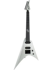 Solar Guitars VAR1.7SP Ηλεκτρική Κιθάρα V Style με Μαγνήτες HH & Ταστιέρα Ebony 7 Χορδών Silver Sparkle