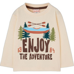 Boboli Παιδικό T-Shirt Μακρυμάνικο Μπεζ 514066-7442