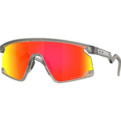Oakley OO9280 24 Ανδρικά Γυαλιά Ηλίου Μάσκα Κοκάλινα Γκρι με Πορτοκαλί Φακό
