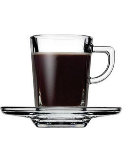 Espiel Σετ Φλιτζάνια Πορσελάνης Διαφανή 75ml 6τμχ SP95754K6