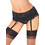 Lormar My Class Lux Ζαρτιέρες με Δαντέλα See Through Μαύρες