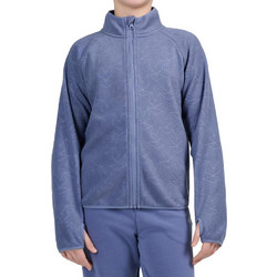 4F Γυναικεία Ζακέτα Fleece Μακριά με Φερμουάρ Μπλε 4FJWAW26TFLEF474-32S