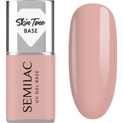 Semilac Skin Tone Pale Beige Base Coat Ημιμόνιμο Βερνίκι Νυχιών 7ml