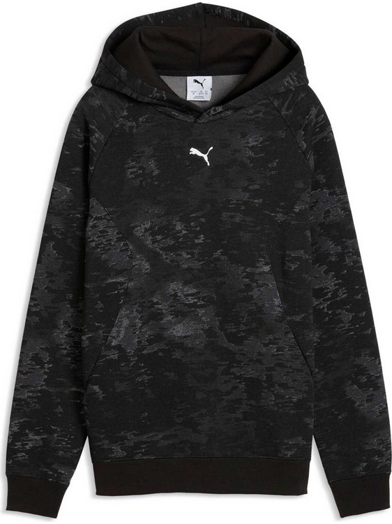 Puma Παιδικό Φούτερ με Κουκούλα Μαύρο Ανθρακί 694805-01