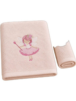 Astron Fairytale Girls Σετ Παιδικές Πετσέτες 2τμχ 500gr/m² 85211