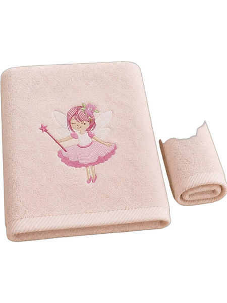 Astron Fairytale Girls Σετ Παιδικές Πετσέτες 2τμχ 500gr/m² 85211