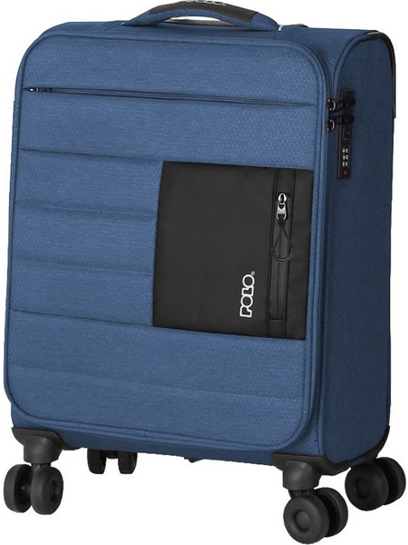 Polo Athens 965006-5000 Βαλίτσα Καμπίνας 55x40x20cm με 4 Ρόδες Μπλε