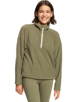 Roxy Feel It Γυναικείο Φούτερ Fleece Χακί ERJPF03123-TPC0