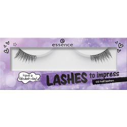 Essence Lashes To Impress 03 Βλεφαρίδες Μισές Σετ με Κόλλα 2τμχ C36102