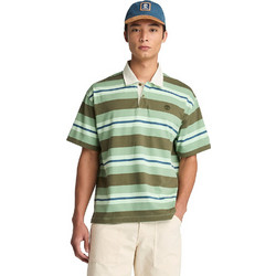 Timberland Ανδρική Μπλούζα Polo Κοντομάνικη Χακί Τιρκουάζ TB0A68TQEOL