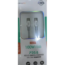 QIHANG C-100 Braided USB-C to USB-C 100W 1.2m White