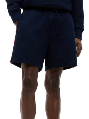 Tommy Jeans Ανδρική Βερμούδα Υφασμάτινη Navy Μπλε DM0DM23407-C1G