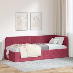 vidaXL Κρεβάτι Μονό Υφασμάτινο με Τάβλες 80x200cm 42016517