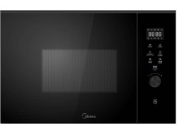 Midea TG925H3MTBL Εντοιχιζόμενος Φούρνος Μικροκυμάτων με Grill 25lt Μαύρος