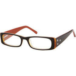 Sunoptic AD61D Γυναικείος Σκελετός Γυαλιών Οράσεως Κοκάλινος Μαύρος