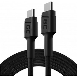 Green Cell KABGC29 Braided USB-C to USB-C 60W 2m Black