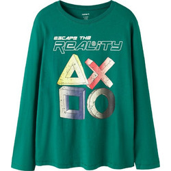 Name It Παιδικό T-Shirt Μακρυμάνικο Πράσινο 13259108