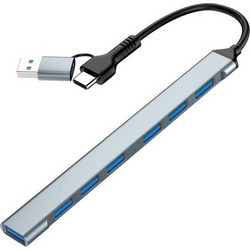 Gembird UHB-ACM-U3P1U2P6-01 USB Hub 3.0 USB-A με 7 Θύρες USB-A