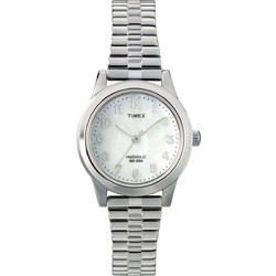 Timex Γυναικείο Ρολόι με Ασημί Μεταλλικό Μπρασελέ T2M826